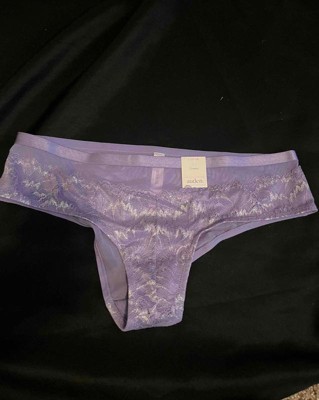 Women's High Cut Lace Bikini Underwear - Auden™ Plum Purple S : Target