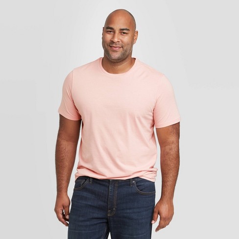 Men's Big & Tall Every Wear Short Sleeve T-shirt - Goodfellow & Co™ Pink Lt  : Target