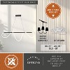 VAXCEL Bowman 1L LED Matte Black Contemporary Linear Chandelier Island Pendant Light Fixture - 4 of 4