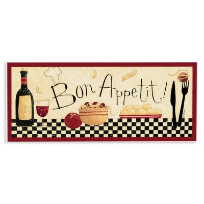 Stupell Industries Bon Appetit Traditional Kitchen, 17" x 7"