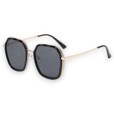 Anna-Kaci Women's Geometric Square Sunglasses with UV400 Protective Lenses