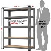 Yaheetech 5 Tiers Boltless Storage Shelf Metal Shelving Unit - 3 of 4