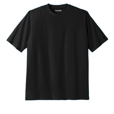 Kingsize Men's Big & Tall Shrink-less Lightweight Crewneck T-shirt