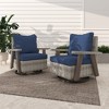 YARDSIGHT  Outdoor Swivel Patio Chairs with 360° Rotation, All-Weather PE Wicker Armchairs with Cushions for Garden, Deck, Porch, and Backyard - 2 of 4