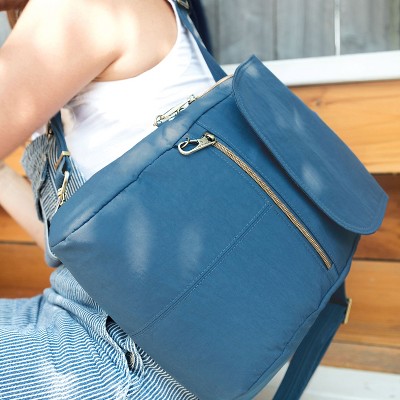Travelon Anti-Theft Signature Slim Backpack-Ocean — фото 2