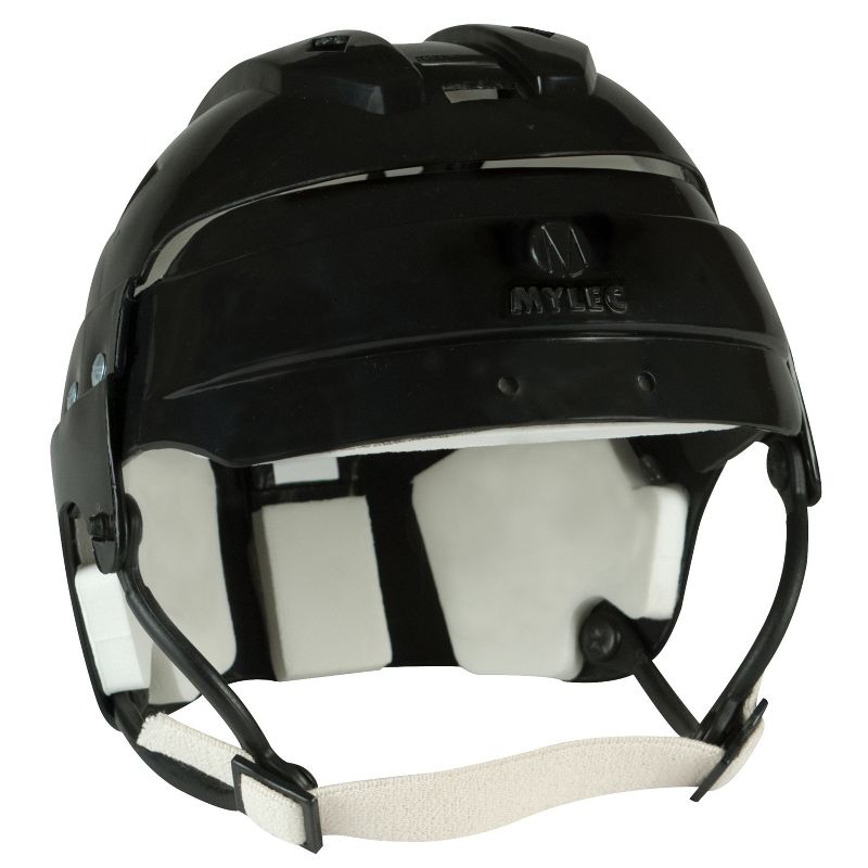 MyLec Pro Helmet with Chin Strap, High-Impact Plastic, Ventilation & Adjustable Elastic Straps, Secure Fit, 1/2" Foam Padding Cycling Helmet (Black), 2 of 3