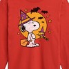 Boys' - Peanuts - Snoopy Woodstock Witchcraft Long Sleeve Graphic T-Shirt - 2 of 4