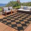 Waterproof Reversible Outdoor Rug - Lightweight, Foldable, Easy Clean for Patio, Camping, Pool & Beach - 2 of 4