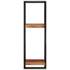 vidaXL Wall Shelves 2 pcs 9.8 in.x9.8 in.x29.5 in. Solid Wood Acacia and Steel - 3 of 4