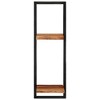 vidaXL Wall Shelves 2 pcs 9.8 in.x9.8 in.x29.5 in. Solid Wood Acacia and Steel - image 3 of 4