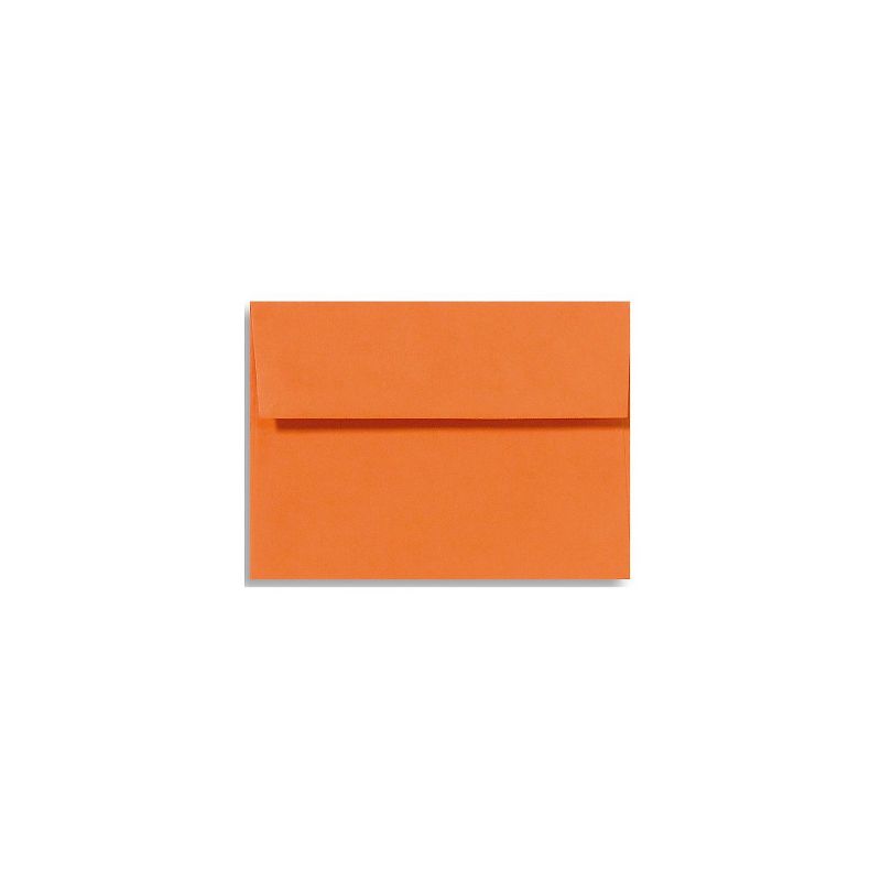 LUX A9 Invitation Envelopes 5 3/4 x 8 3/4 50/Box Mandarin EX4895-11-50, 1 of 2