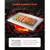 VEVOR Stainless Steel Griddle, 23x16 inch Universal Flat Top Rectangular Plate, Gas Grill Griddle for BBQ Grill, Teppanyaki, Silver - 3 of 4