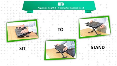 Uncaged Ergonomics KT3 Adjustable Keyboard Stand - Raise Keyboards