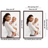 Americanflat 28x40 Picture Frame with Polished Plexiglass, Use as 24x36 Frame with Mat or 28x40 Frame Without Mat, Hudson Collection, Mahogany - 2 of 4