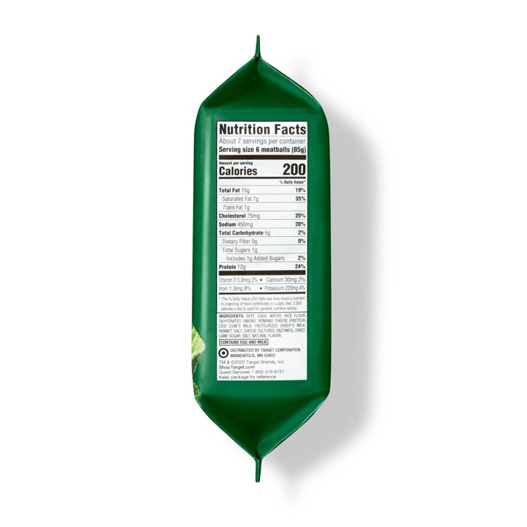 All Natural USDA Grassfed Beef Meatballs - Frozen - 20oz - Good & Gather™, 2 of 4