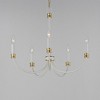 Maxim Lighting Charlton 5 - Light Chandelier in  Weathered White/Gold Leaf - 2 of 3