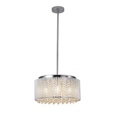 Crystal Chandelier, K9 Crystal Modern Round Chandelier, Large Raindrop Luxury Pendant Ceiling Light For Dining Room Entryway Foyer Staircase
