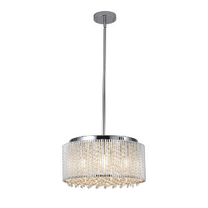 Crystal Chandelier, K9 Crystal Modern Round Chandelier, Large Raindrop Luxury Pendant Ceiling Light For Dining Room Entryway Foyer Staircase - 1 of 4