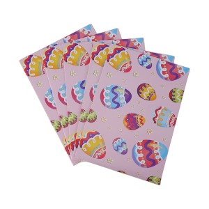 Unique Bargains Gift Wrap Paper Easter Glossy Coated Paper 27.56"x19.69" 5 Pcs - 1 of 4