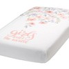 Lambs & Ivy Girls Rule the World Pink Floral 4-Piece Baby Crib Bedding Set - 3 of 4