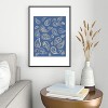 Cynthia Haller Classic blue and gold paisley Metal Framed Art Print - Deny Designs - 2 of 4
