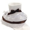 Wrapables Lil Miss Bella Lace & Ribbon Ruffle Socks for Toddler Girl, Set of 3, (Size 1-3) - Brown, Red, Yellow - 4 of 4