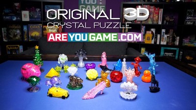 Blue Crystal Water Crown 3D Puzzle with 42 Pieces
