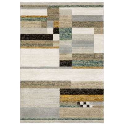 Oriental Weavers Strada STR07 Beige/ Multi Indoor Area Rug - 5'3" x 7'3"