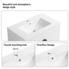 ALEXOUN Free-Standing Bathroom Vanity with White Ceramic Basin and 2 Soft Close Cabinet Doors & a Lower Open Shelf for Small Space - 3 of 4