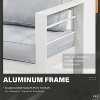 Heynemo Aluminum Patio Furniture Set with Fire Pit Table, 4 Piece Metal Outdoor Furniture with Cushions for Backyard - 3 of 4