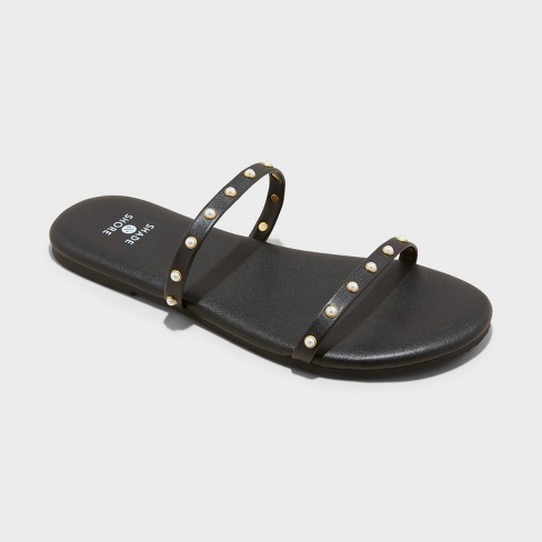 Women's Cali Flip Flop Sandals - Shade & Shore™ Black 12 : Target