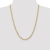 Black Bow Jewelry 5.25mm, 14k Yellow Gold, Open Concave Curb Chain Necklace - 2 of 4