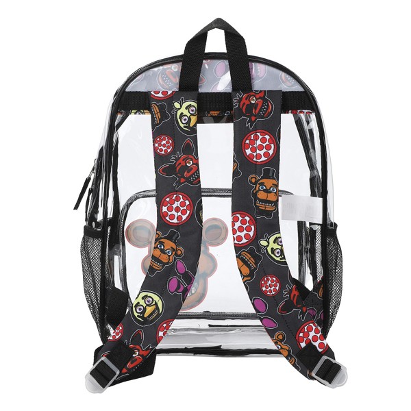 Mochila transparente de Five Nights at Freddy's Freddy Fazbear de 16 pulgadas para escuela y viajes 2