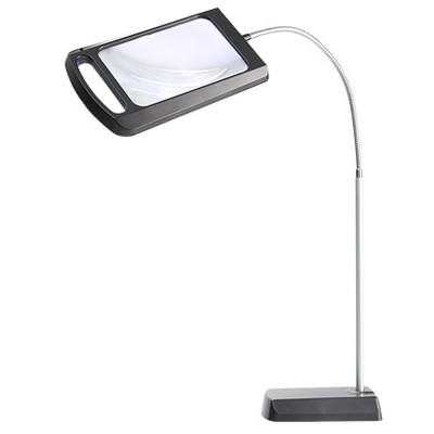 The Lakeside Collection Magnifying LED Reading Floor Lamp