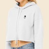 Dalix Astronaut Embroidered Fleece Cropped Hoodie Cold Fall Winter Women - 4 of 4