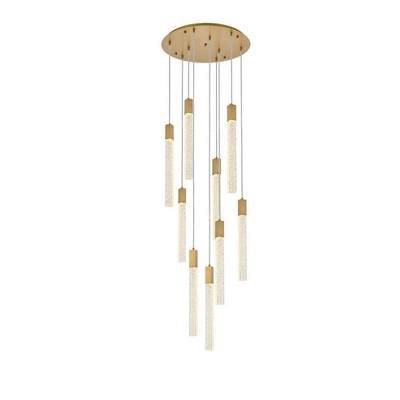 Elegant Lighting Weston 9 - Light Pendant in  Satin Gold