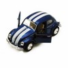 KiNSMART - 1967 Volkswagen Classic Beetle 5 Inch 1:32 Scale Die Cast Metal Model Toy Set Of 4 w/ Racing Strips - 4 of 4
