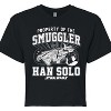 Women's - Star Wars - Property Of The Smuggler Han Solo Cropped Graphic T-Shirt - 2 of 4
