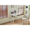 FONTOI Folding Desk, Foldable Desk, Writing Computer Desk for Bedroom Home Office, White, 22.9"*29.53"*31.5" - 2 of 4
