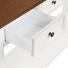 NicBex 63" Pine Wood Console Table Entryway Table with 4 Drawers and 1 Bottom Shelf Side Table for Living Room, Entryway, Foyer - 3 of 4