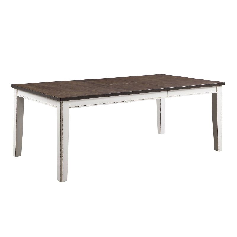 7pc Redmond Expandable Dining Table Set Weathered White/Dark Walnut/Warm Gray - HOMES: Inside + Out, 3 of 7