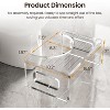 7" Tall Acrylic Toilet Stool, Modern Non-Slip Potty Stool for Children Adults,Squatting Toilet Stool for Bathroom,Toilet Step Stool Foot Rest Stool - 2 of 4