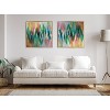 Kate & Laurel All Things Decor 30"x30" Sylvie Brushstroke 155 Framed Metallic Canvas Wall Art by Jessi Raulet of Ettavee Bright Gold - 4 of 4