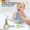 6-Pack Cami Baby Washcloths for Newborn, Organic Cotton Face Wash Cloths for Babies, Soft & Absorbent Baby Bath Towels - 4 of 4