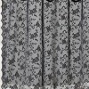HLC.ME Harper Lace Shower Curtain for Bathroom with Floral Vine Design and Attached Valance – Elegant Victorian Classic Style - 4 of 4