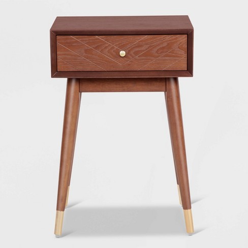 Mid century wood online end table