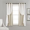 Lush Décor Grommet Sheer Panels With Insulated Blackout Lining Wheat 38X45 Set - 3 of 4