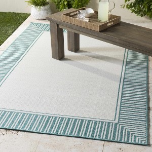 Hauteloom Rectangle Area Rug   Teal - 1 of 4