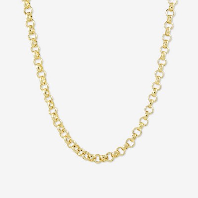 sanctuaire Round Chain Link Necklace Gold