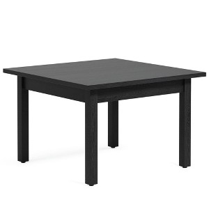 Resenkos Dining Table, Living Room Table,39.4'' Square Dining Table Kitchen Table with Solid Wood Legs for 4,Black - 1 of 4